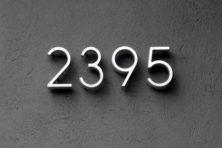 modern house numbers | gardenopolis